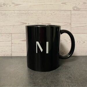 M monogram mug coffee tea ceramic standard